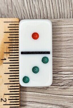 1:3 Replacement Domino Large Dot Shiny Color 1½ X ¾ X ¼ Dominoes